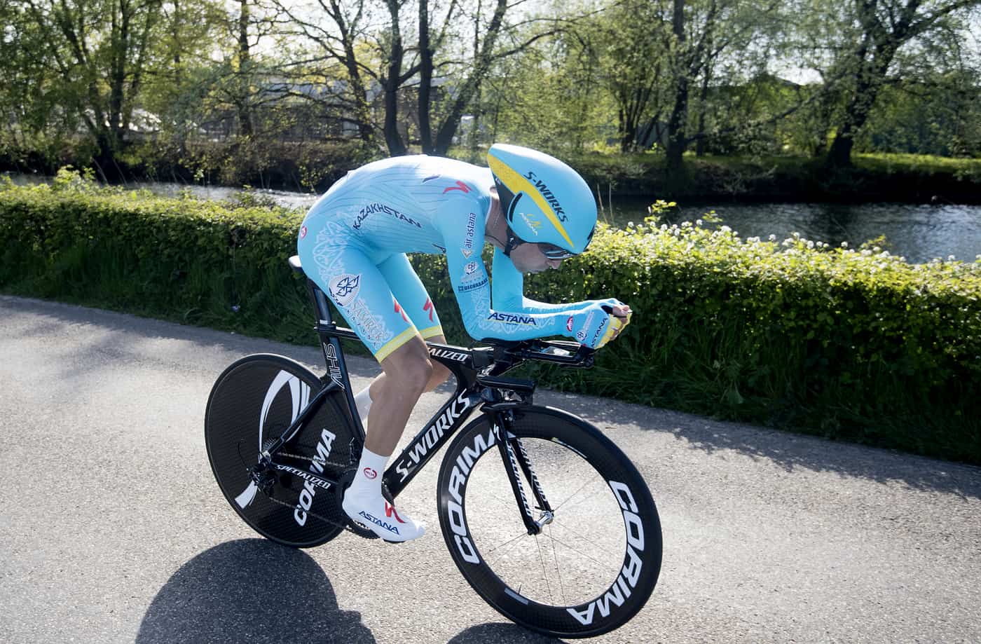 Vincenzo Nibali of Astana Pro Team during the TTT first stage Giro d’Italia cycling race in Apeldoorn, Nederland, 6 May 2016. ANSA/CLAUDIO PERI